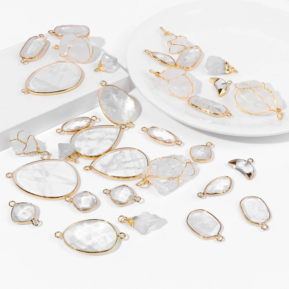 Натуральные кристаллы рейки подвеска Очаровательные Белые Исцеляющие