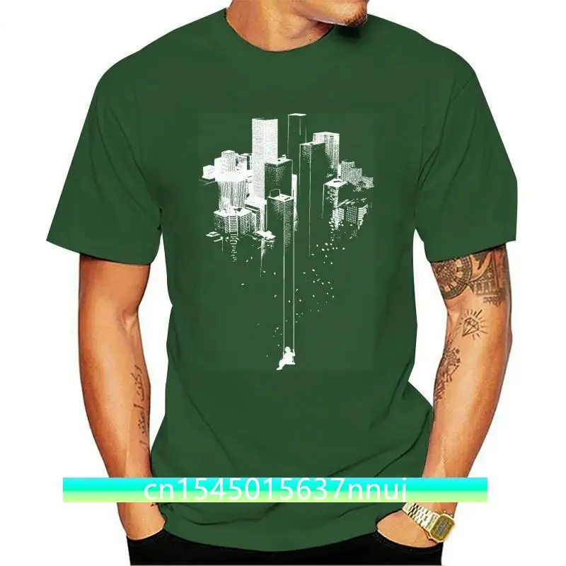 Новая городская игровая площадка Бэнкси Граффити качели Мужская футболка с