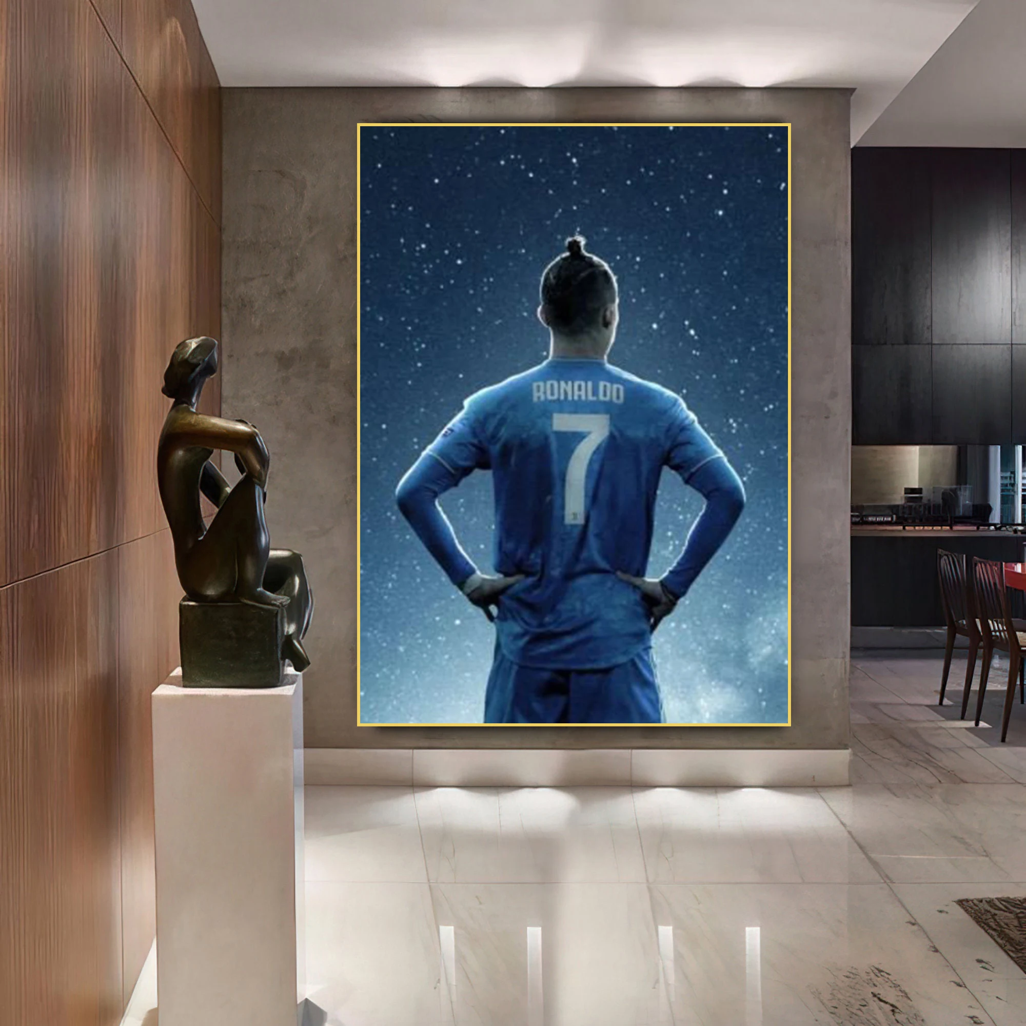 

Cristiano Ronaldo CR7 Football Sport Canvas Paintings Wall Art Poster and Prints Pictures for Boys Room Living Room Home Decor