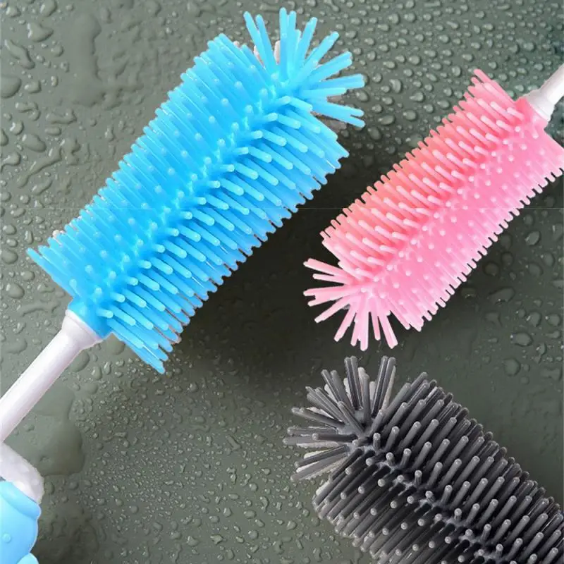 

Silicone Bottle Cleaning Brush Small Brush Baby Pacifier Straw Scrubber 360 Degree Glass Cup Washing Tool Kitchen Accessories