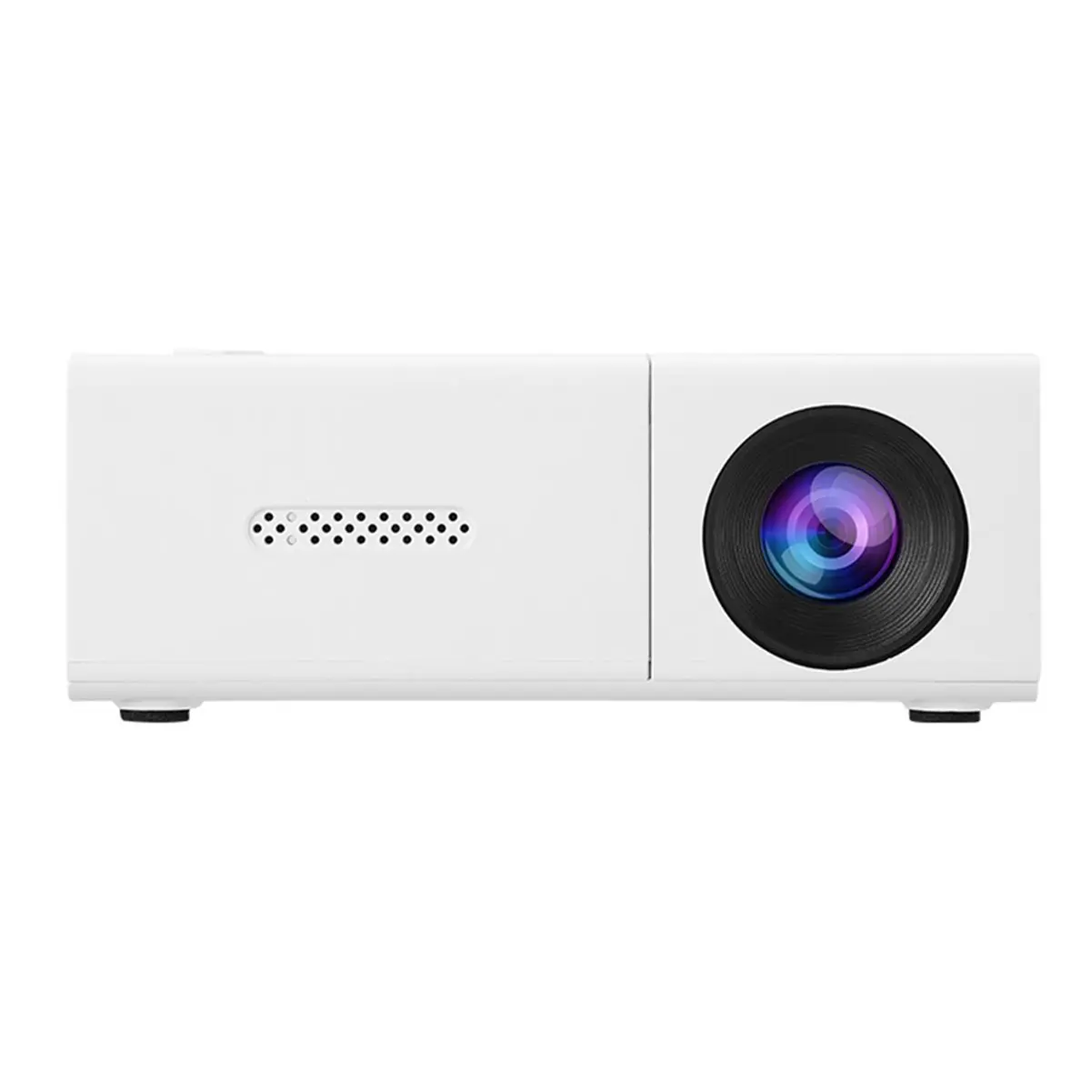 Фото Портативный мини-проектор BABQ LED: компактный проектор для домашнего кинотеатра, легкий и удобный для переноски, с вилкой стандарта ЕС №4