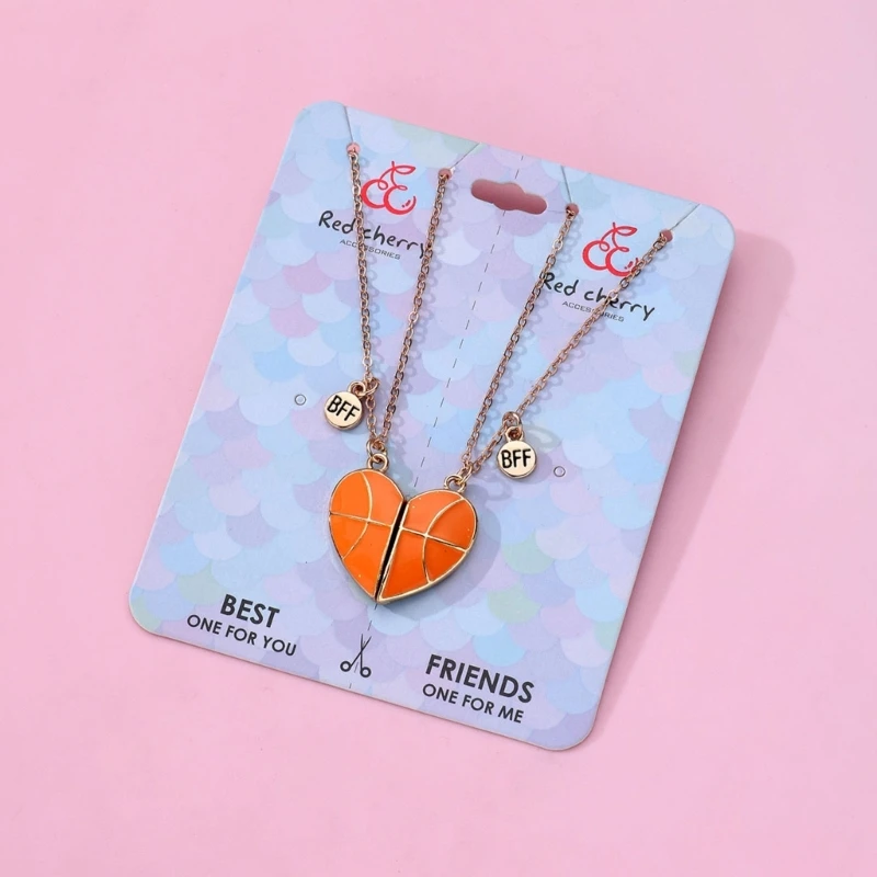 

Ожерелья с подвесками из сплава в форме баскетбола, ювелирные изделия, подарок на день рождения для мальчика 28TF