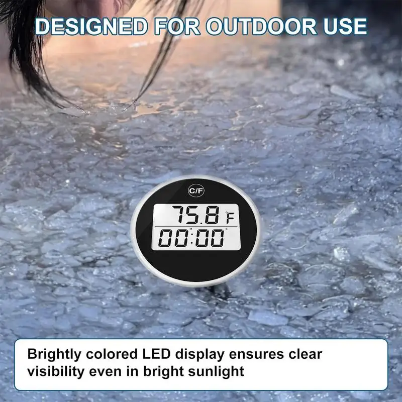 Термометр для водяной бани с таймером небольшой плавающий водонепроницаемый