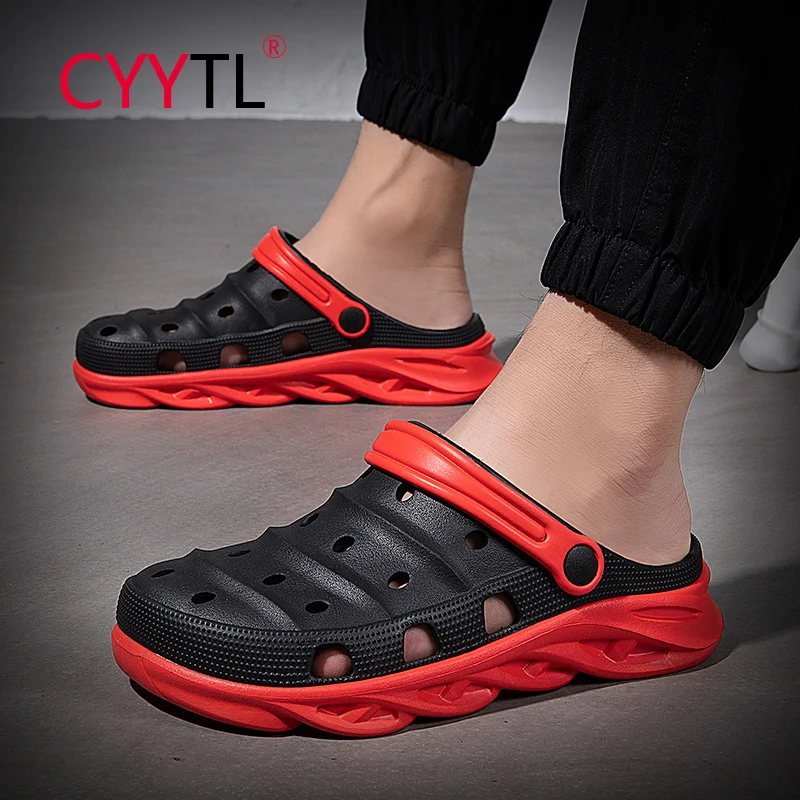 

Сандалии CYYTL мужские легкие, Летние удобные нескользящие, дышащие, для сада, пляжа, прогулок, воды, Muller