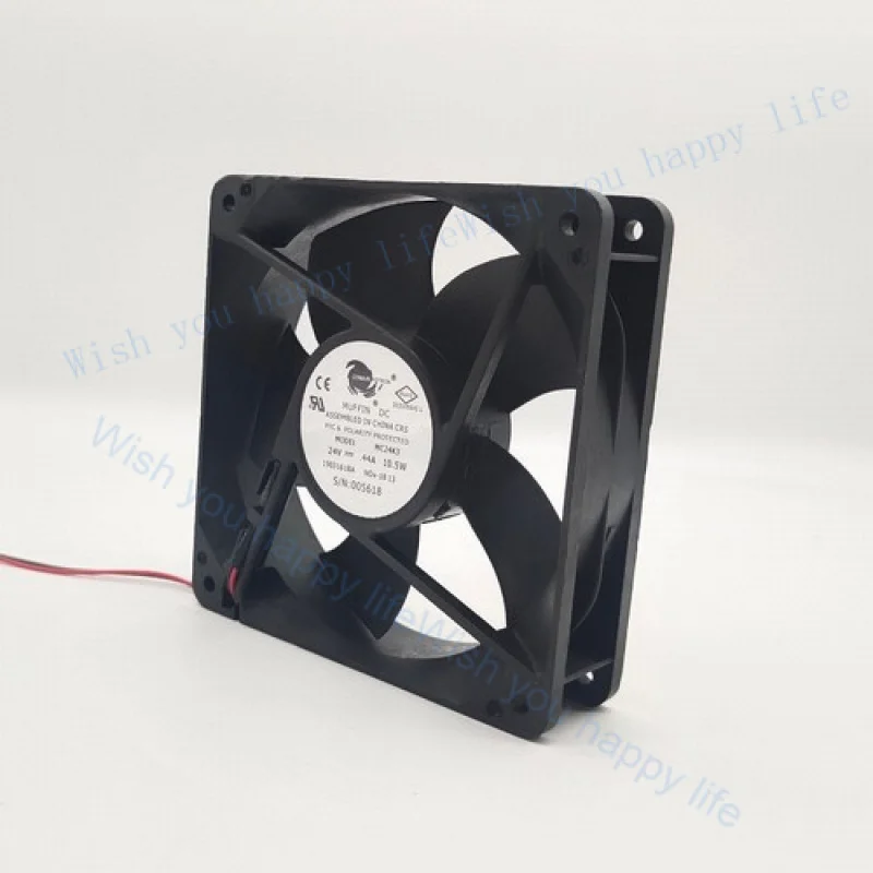 Фото Вентилятор охлаждения V+ FOR COMAIR ROTRON Fan MC24K3 DC24V 0.44A 12032 12см, 2-проводной №2
