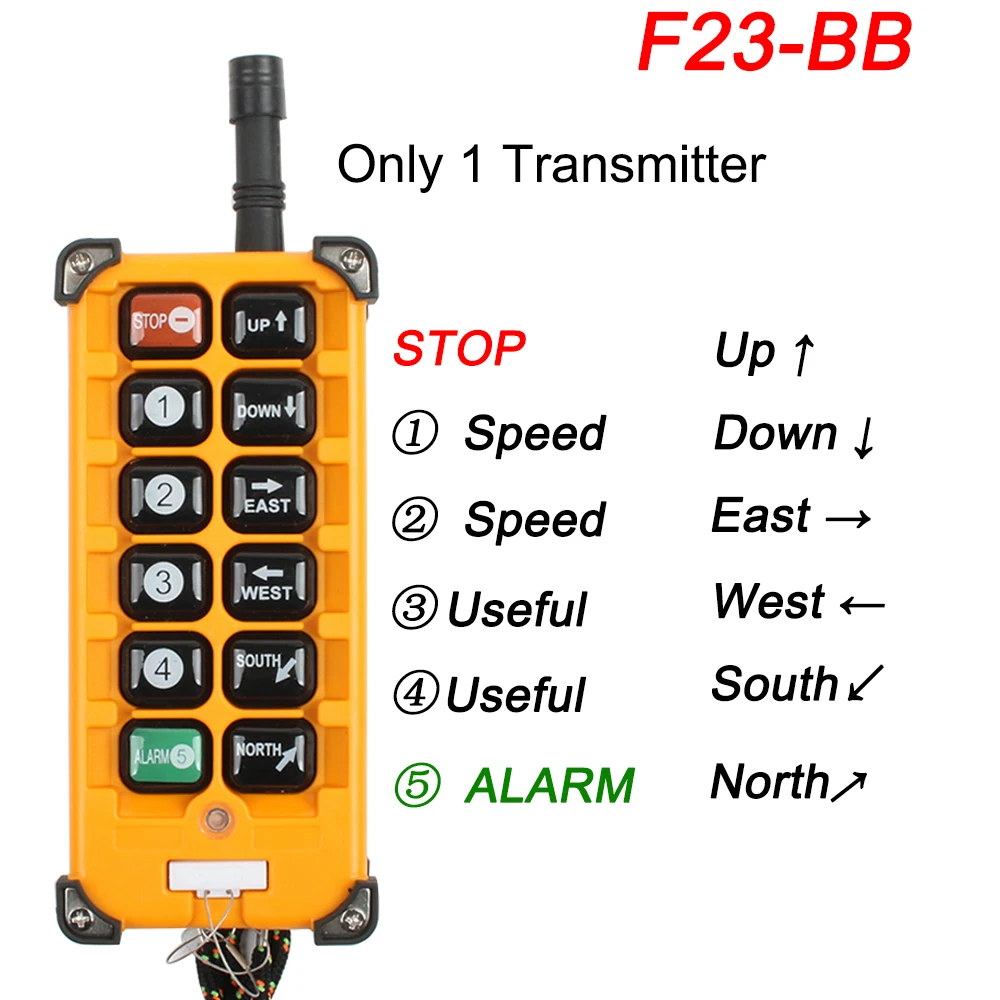 

Только 1 передатчик: F21-2S/4S/E1/E1B/E2B-8 F23-A + + S F23-BB электрическая лебедка Беспроводной переключатели Промышленный Радио пульта дистанционного управления
