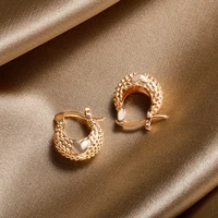 2022 trend hoop earrings for women fine small gold color punk earring designer minimalism fashion jewelry earrings