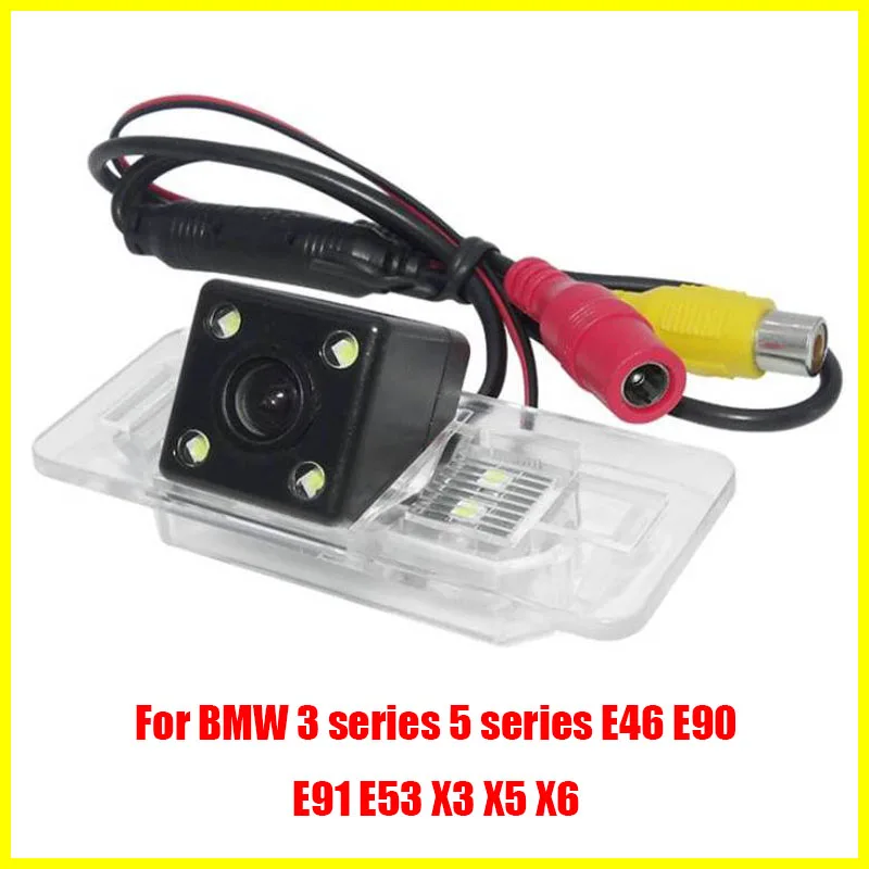 for BMW E38 E39 E46 E90 X3 Car Rear View Camera Backup Reversing Camera Parking Assist 170° CCD Wide Angle 4 LED Night Vision