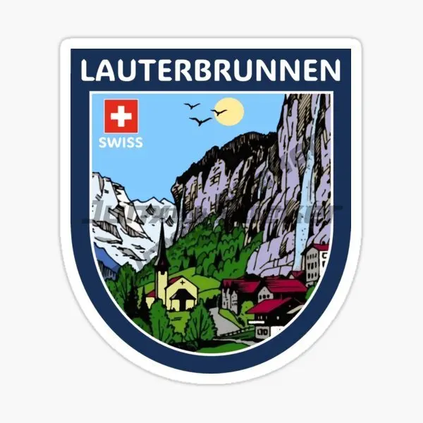 

LAUTERBRUNNEN Швейцария автомобильная наклейка мотоцикл виниловый бампер грузовик автомобиль стена комната велосипед фургон окно украсить ПВХ наклейки