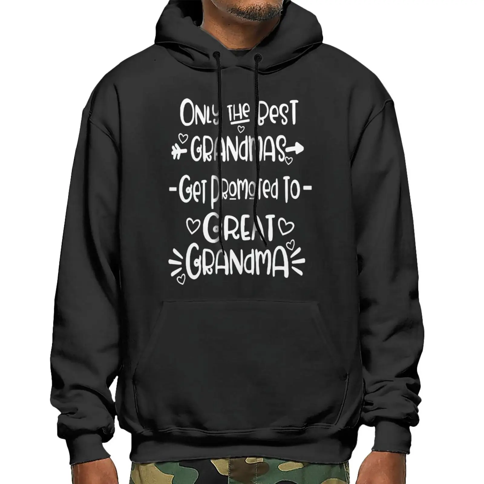 

Only The Best Grandmas Get Promoted Hoodies Male Sweatshirt Clothes For Men Hood Women's Hoodie Sweatshirt With Zipper Cosplay