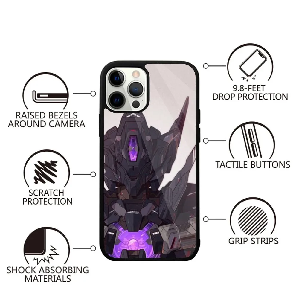 Классный чехол для телефона G-Gundam Сильный магнитный IPhone 16 15 14 13 Pro Max Plus 11 12 Mini