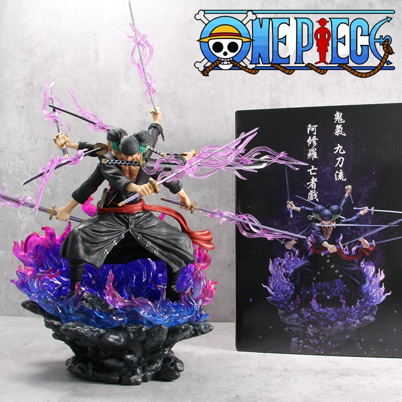 

Фигурка Зоро Bandai из аниме One Piece, фигурка ВАО онигасима 9, фигурка в виде меча, 40 см, модная Коллекционная игрушка в подарок