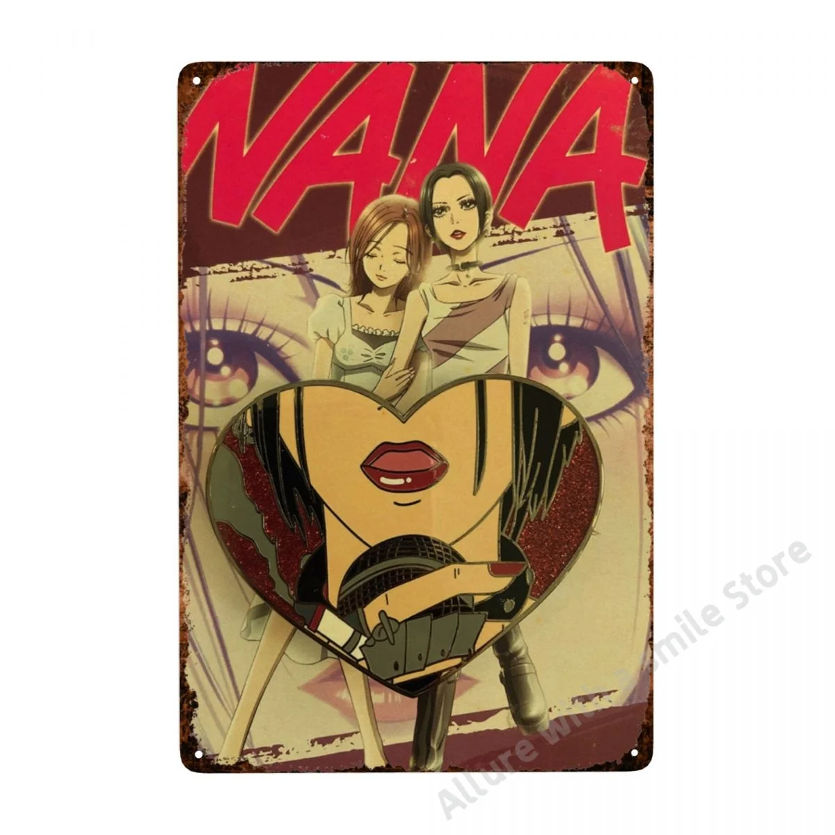 

Anime NANA - Vintage Metal Tin Sign Poster Plaque Wall Decor Bar Cafe Garden Outdoor Decor Garage