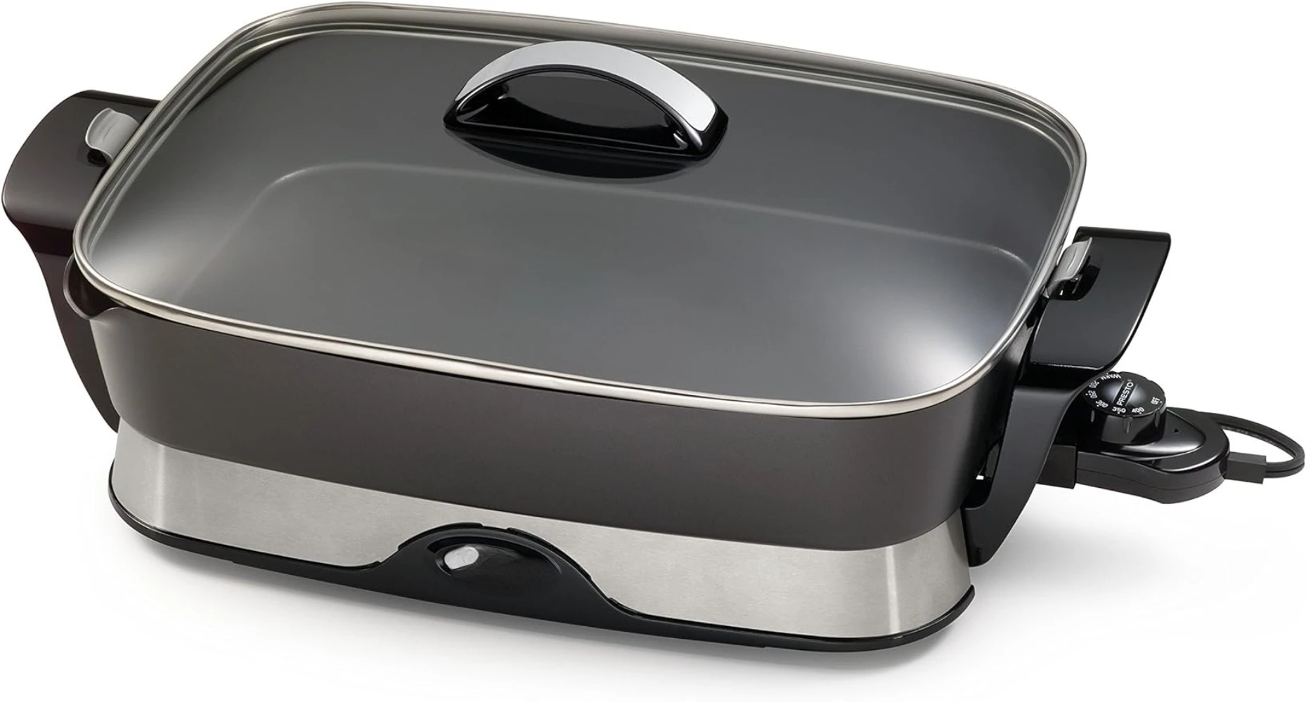 Presto 06857 16-дюймовая электрическая сковорода для складок черная