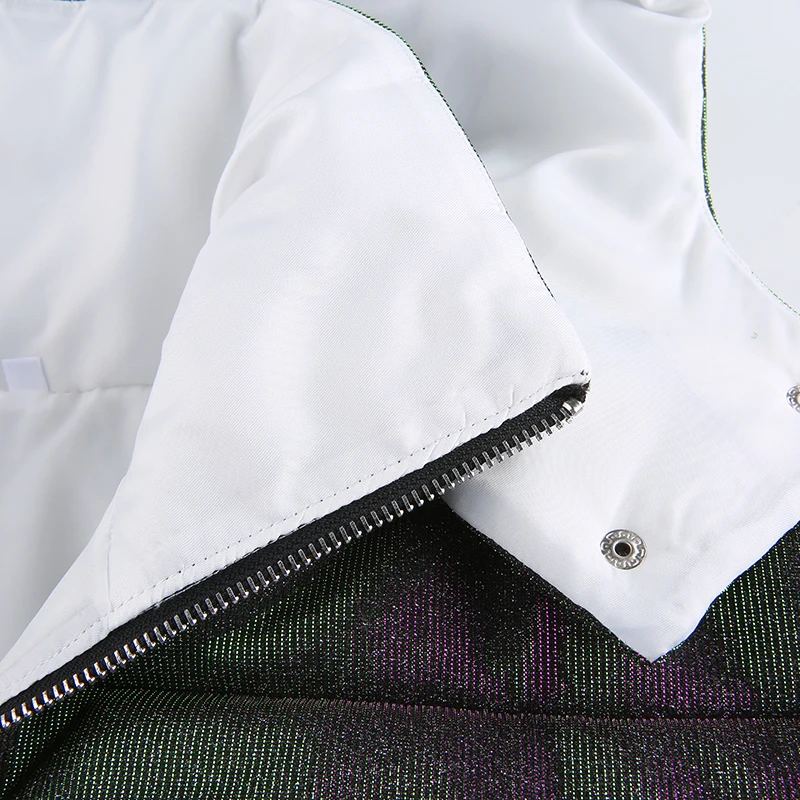 Women Sequined Parka Coat 2021 Winter Autumn Thick Warm Zipper Hooded Cotton Jacket Woman Fashion Coats