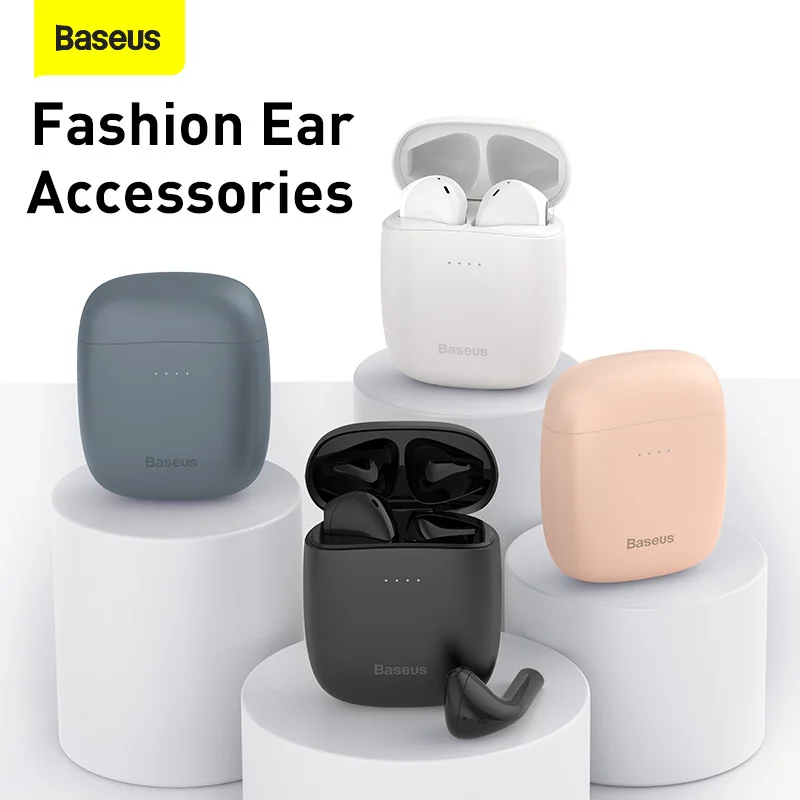 

Baseus True Wireless Headphones W04 Sports Gaming Bluetooth Headset TWS Earphones Waterproof Half In-Ear Noise Earbuds