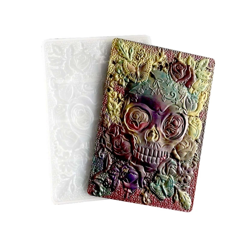 

Notebook Silicone Mold Rose for butterfly Decoration Skull Art Decorative Mold 40GB
