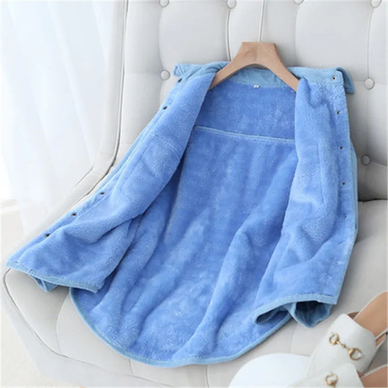 Осенне-зимняя новая плюшевая утолщенная Женская Повседневная Корейская