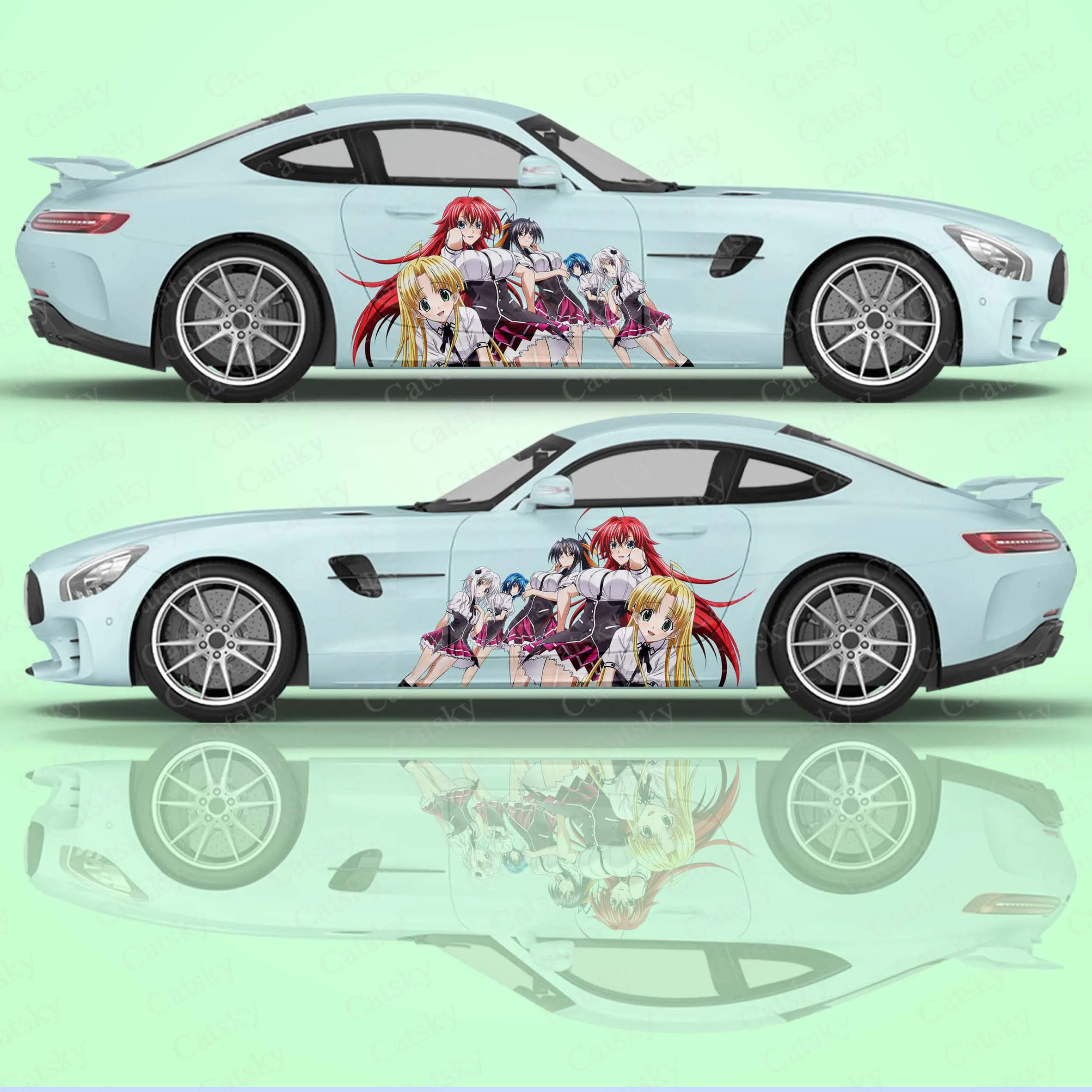 

High School DXD 2pcs/Set Car Stickers on The Left and Right Sides,Car Sticker for Universal Large Car Sticker for Universal