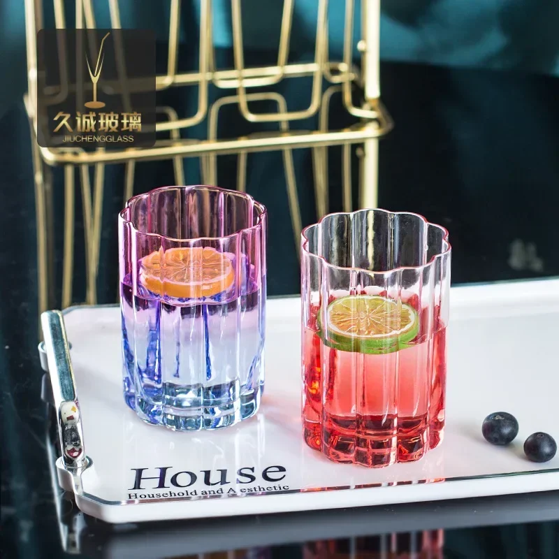 Стакан для жидкости мытья лобового стекла цветное стекло градиент в стиле Ins