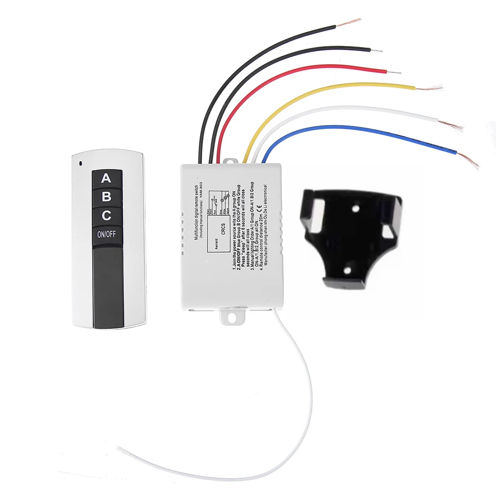 Беспроводной Bluetooth 1 2 3 4 Way 220V переключатель дистанционного управления лампой приемник передатчик
