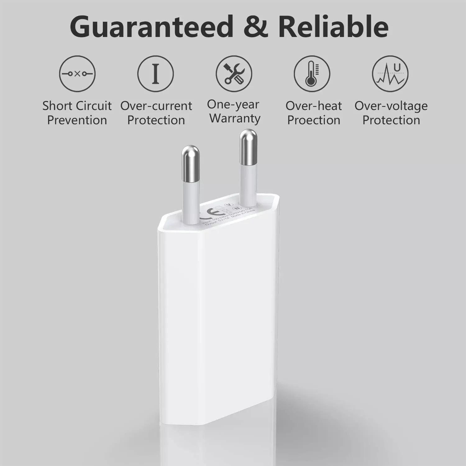 10 Pcs/Lot USB EU Plug AC 5V 1A Wall Charger Universal Portable Travel Power Adapter For phone 8 10 X HTC Cell Phones