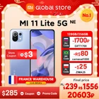 Франция warehouse xiao mi 11 Lite 5G NE смартфон 128 ГБ256 ГБ Восьмиядерный Snapdragon 778G камера 64 мп 6,55 