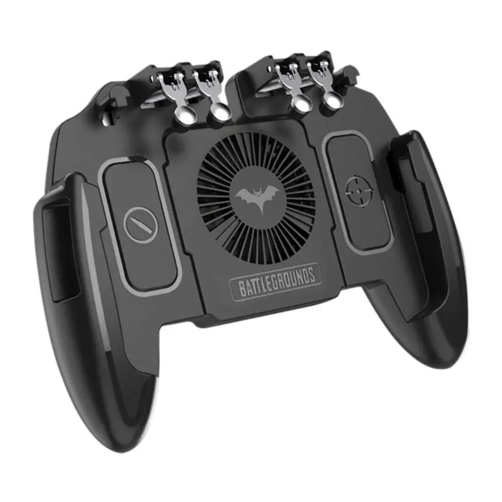 

NEW2023 M11 Gamepad Six Finger PUBG Game Controller Trigger Free Fire Cooling Fan Joystick IOS Android Joystick