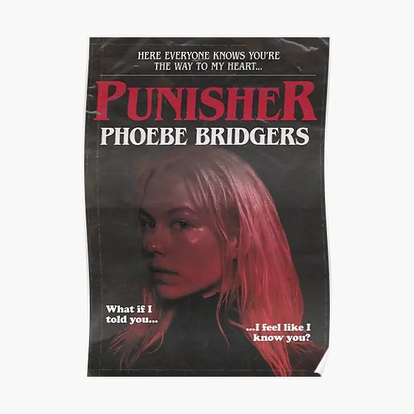 

Настенная картина «Punisher» от Фиби бриджерс, «но это один плакат», винтажный Забавный художественный декор, комнатная Настенная картина, современная картина без рамки