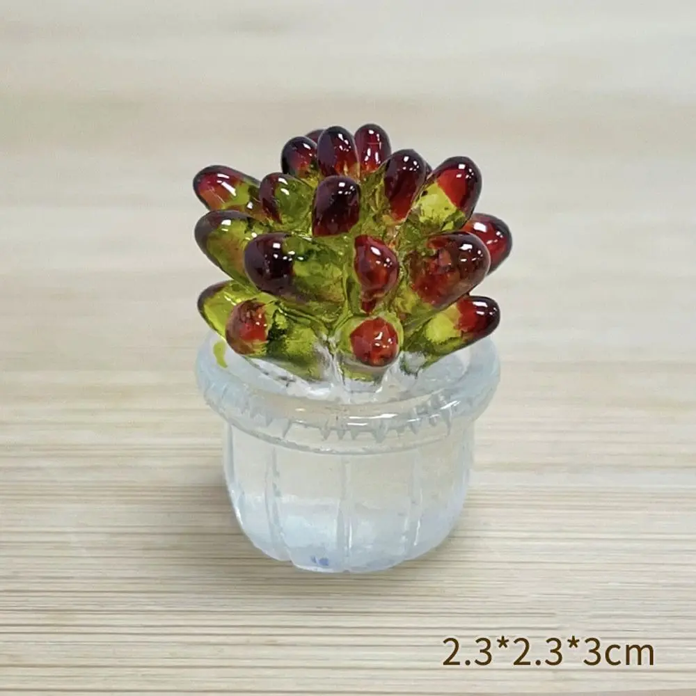 

Мини-фигурка кактуса бонсай из смолы