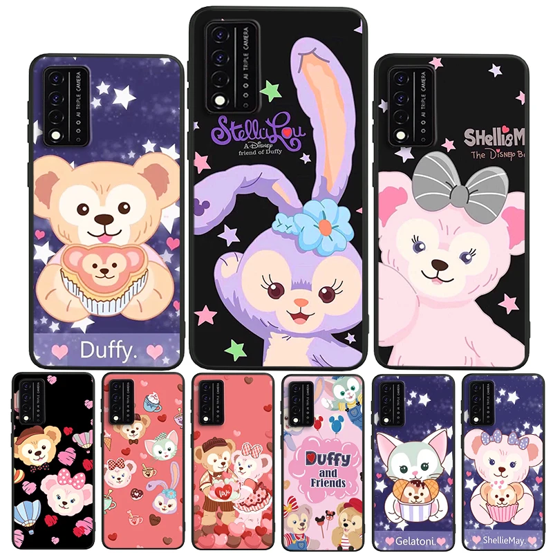 

Duffy Disney Bear For T-Mobile REVVL V+ 5G T-Mobile REVVL 4 4+ Black luxury Silicone Soft Funda Phone Capa Case