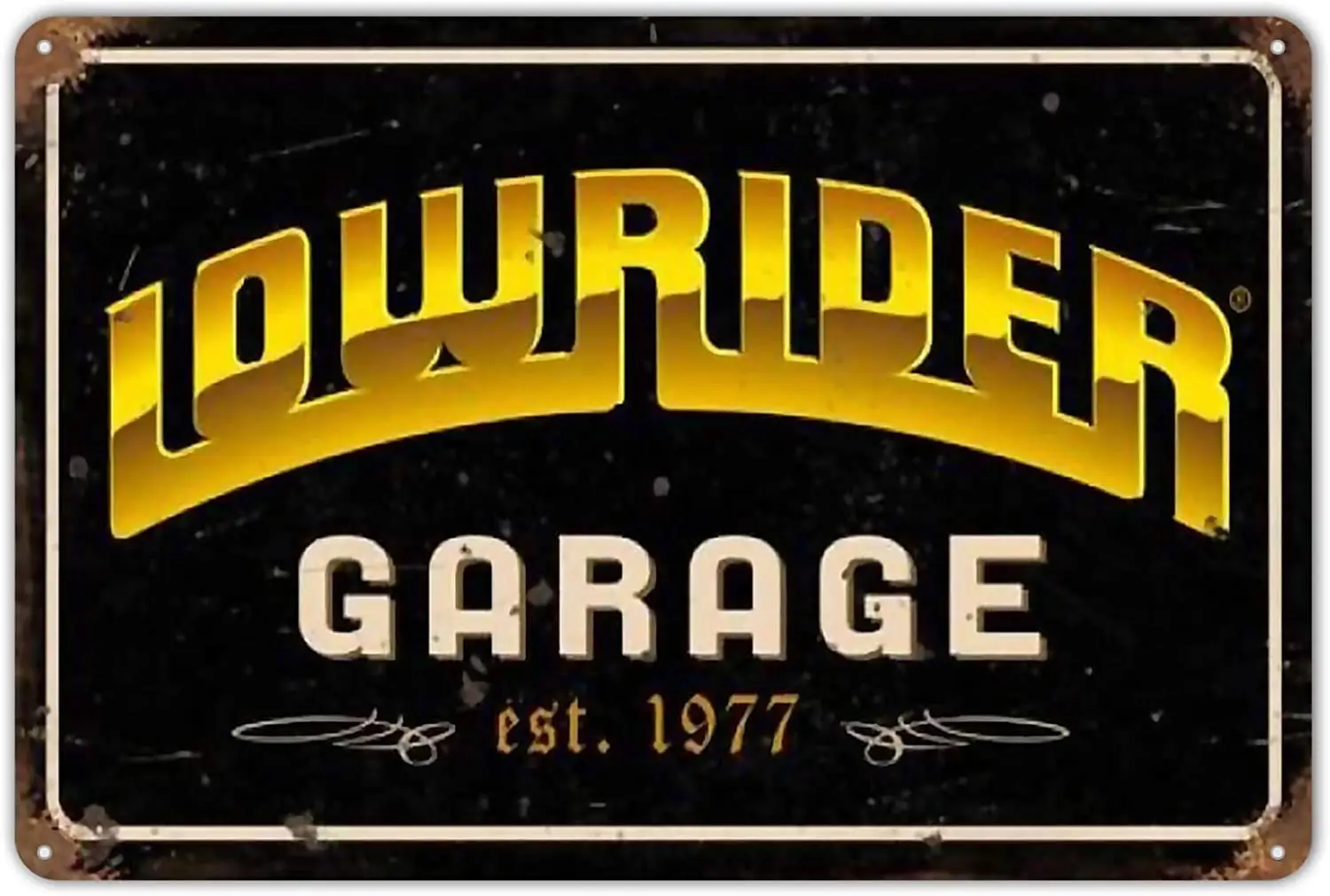 

Sarcarse Metal Signs Vintage Lowrider Garage Pub Bar Poster Home Indoor Shop Garage Coffee Tin Sign Wall Decor 12 x 8 inches