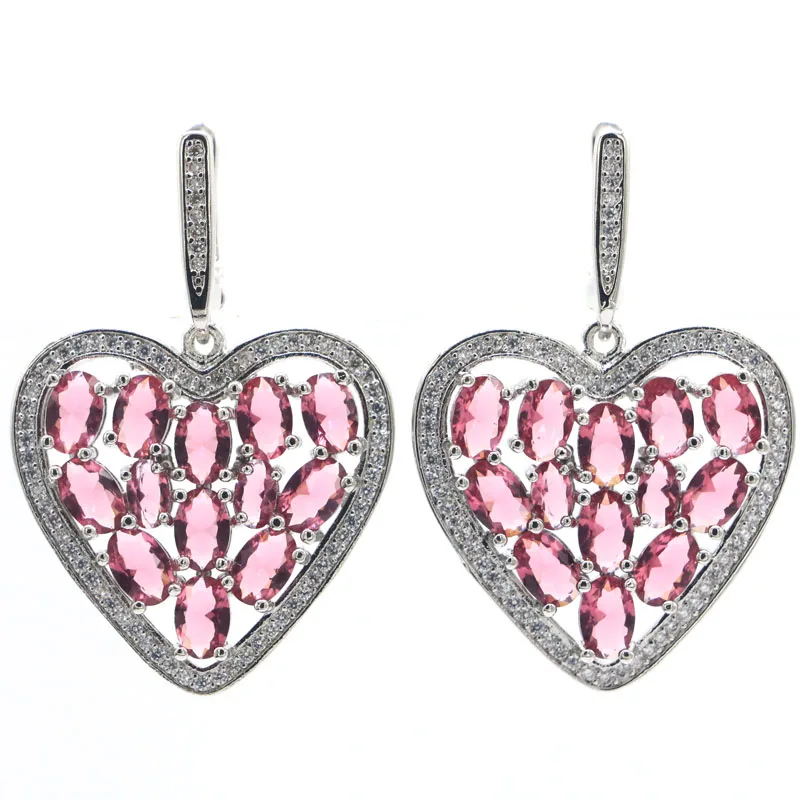 

Серьги Серебряные в виде большого лебедя, синего, фиолетового, танзанита, зеленого перидота, турмалина, белого циркона, 62x24 мм