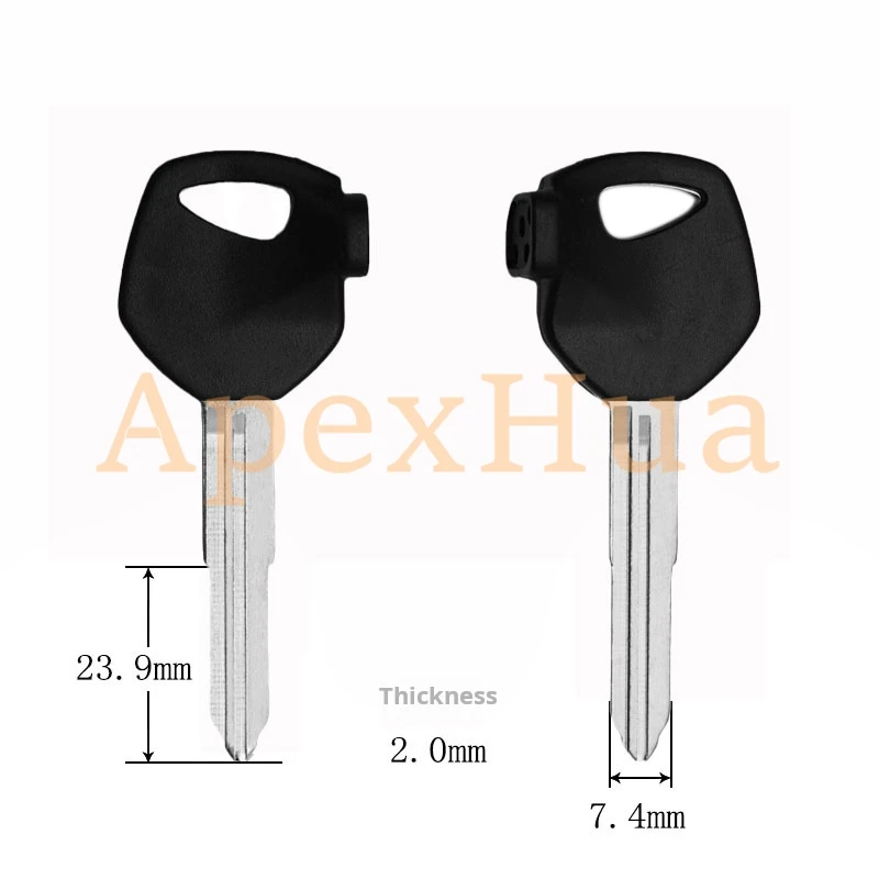 Фото Ключ для мотоцикла, подходит для Suzuki VN100, VM100, HJ100T-5/6, Tianlongxing 125, с магнитом, заготовка ключа для мотоцикла. №3