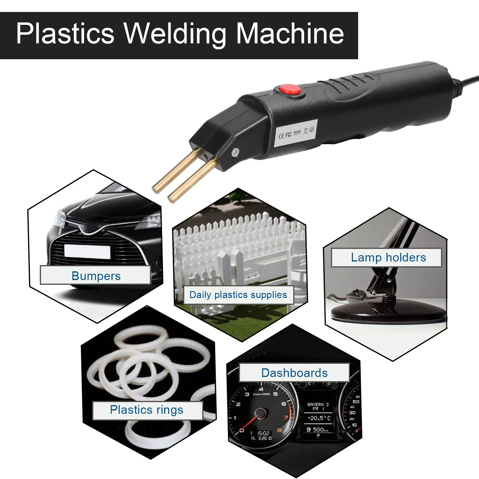 

Welding Machine Hot Welding Nails Machine Car Bumpers Repairing Tool Hot Stapler Welding Repairing Machine with Staple