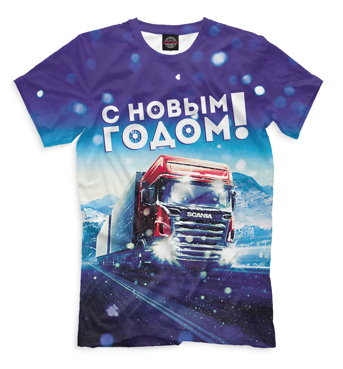 Футболка Новогодняя SCANIA Грузовики | Футболки