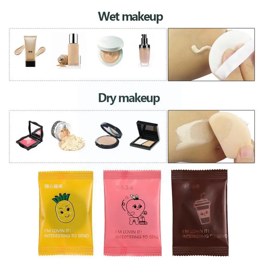 

Round Soft Makeup Puff Air Cushion Puff Non-latex Wet BB Round Makeup And Dry Tool Cream Sponge Puff N5K3