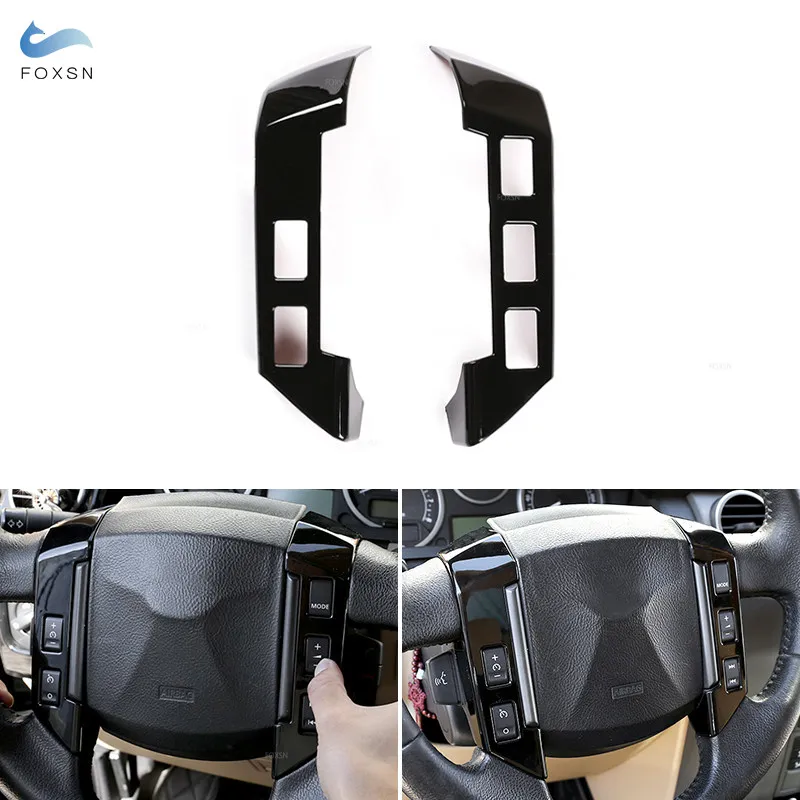 Черный Внутренний чехол на руль ABS Golssy для Land Rover Discovery 3 LR3 Freelander 2 Range Sport |