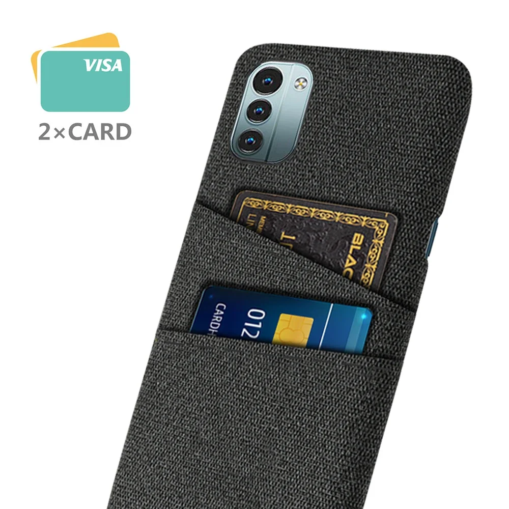 Чехол для Nokia G11 роскошный тканевый чехол с двумя отделениями карт G 11 4G 6 5 дюйма