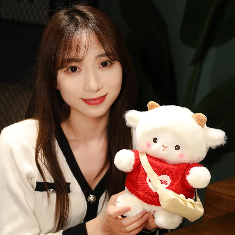 23 см реальная милая мягкая овечья Кукла Плюшевая Игрушка мультяшное творческое