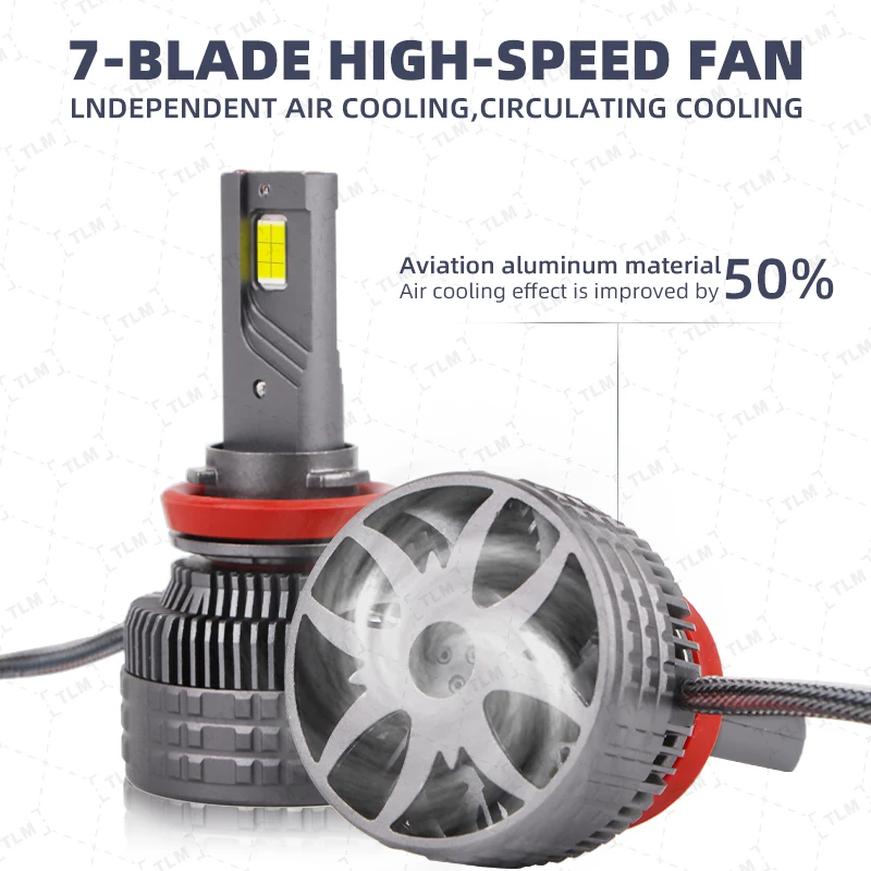 Супер Яркие Светодиодные Автомобильные Фары K13MAX 200 Вт H11 H7 Canbus 9005 9006 HB3