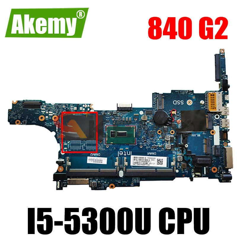 

For HP 840 G2 850 G2 Laptop Motherboard 799511-001 799511-501 With SR23X i5-5300u CPU 6050A2637901-MB-A02 100% Tested Fast Ship