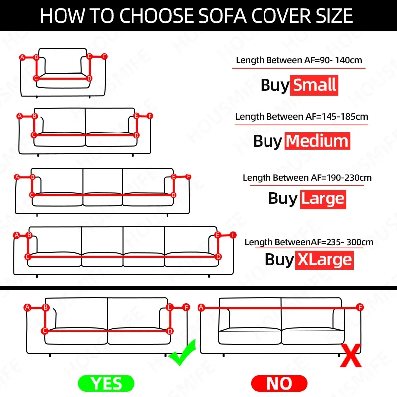 Чехол для дивана на 1/2/3/4 мест водонепроницаемый эластичный чехол углового