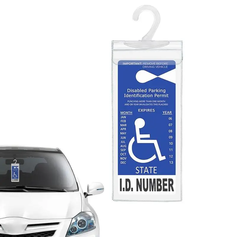 

Handicap Placard Holder For Auto Clear Handicapped Placard Holder For Car Garage Parking Assist Handicap Accessories With Hook
