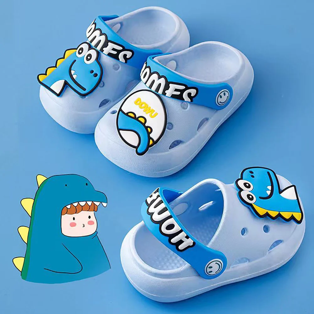 

Summer Beach Sandals For Children Non-slip Cartoon Unicorn Dinosaur Boys Girls Shoes Indoor Cute Slippers For Kids Indoor Shoes
