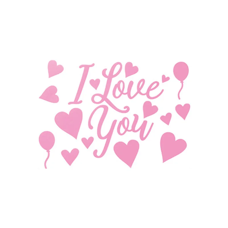 Украшение сделай сам цвет красный надпись I Love You Bobo прозрачное украшение для