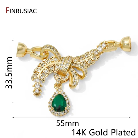 Застежка для бижутерии FINRUSIAC латунь позолота 14K