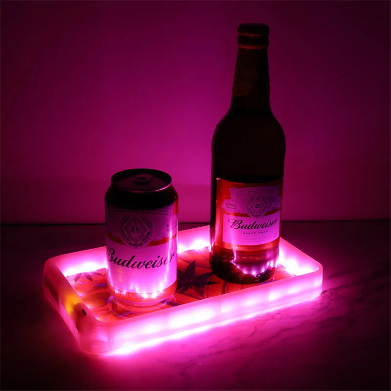 

Fashion Led Rolling Tray Usb Rechargeable Square Glow Tobacco Trays Can Freely Switch Patterns Support Customize Gift for Men