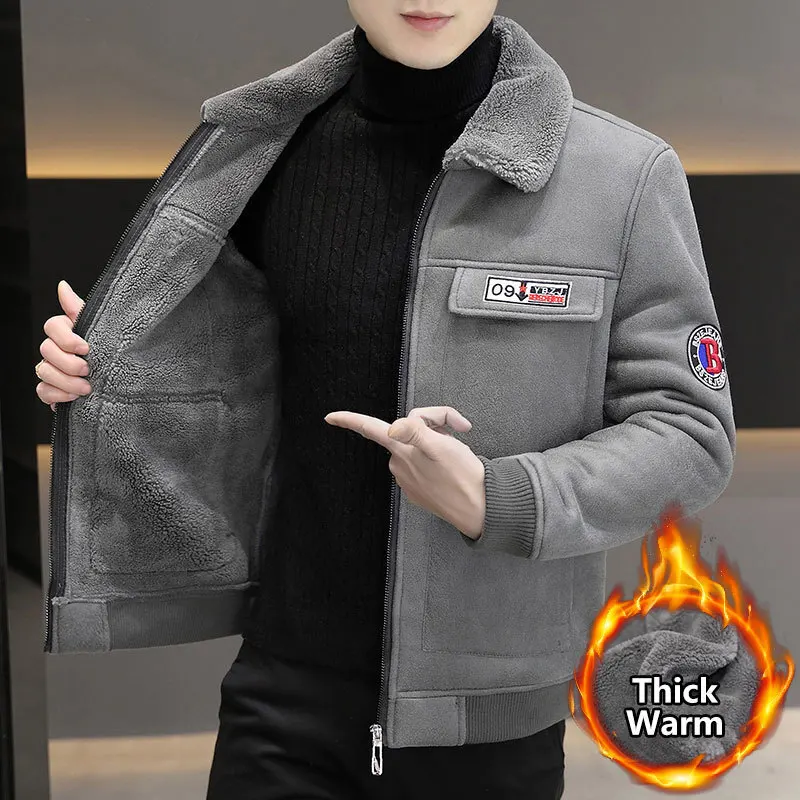 Плюшевая и утолщенная куртка для мужчин в ассортименте