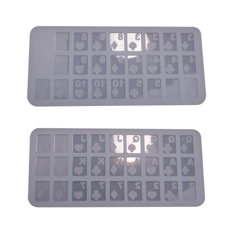 

Блестящие силиконовые декоративные формы, наполнитель для покерных карт, форма для брелока, подвеска «сделай сам» Y08E